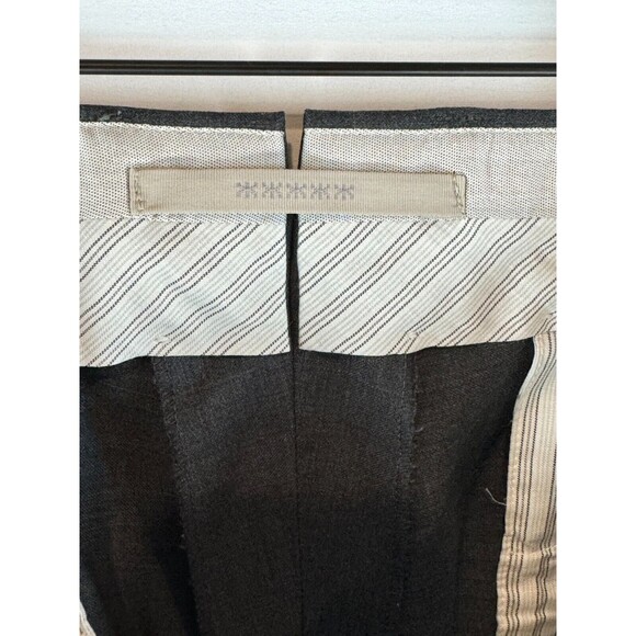 Ermenegildo Zegna Mens Pants Gray Dress Straight Trouser Workwear Formal 34x31 - Picture 9 of 14
